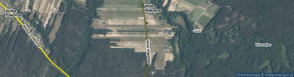 Zdjęcie satelitarne Wola Wąkopna ul.